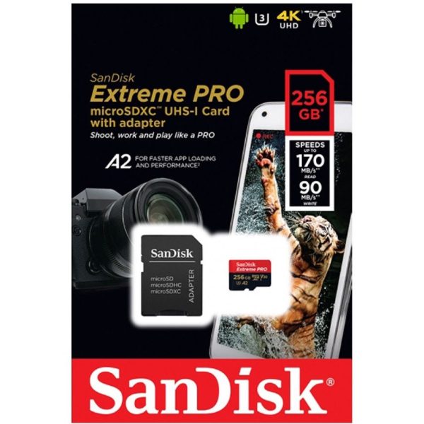 کارت حافظه سن دیسک Extreme Pro ظرفیت ۲۵۶ گیگابایت