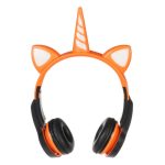 هدفون بی سیم بچگانه طرح اسب تک شاخ مدل XY-212 - Image 2