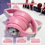 هدفون بی سیم بچگانه طرح گربه مدل AKZ09 - Image 13