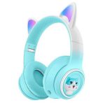 هدفون بی سیم بچگانه طرح گربه مدل AKZ02 - Image 6