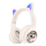 هدفون بی سیم بچگانه طرح گربه مدل AKZ09 - Image 8