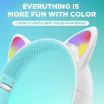 هدفون بی سیم بچگانه طرح گربه مدل AKZ02 - Image 9