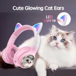 هدفون بی سیم بچگانه طرح گربه مدل AKZ09 - Image 11